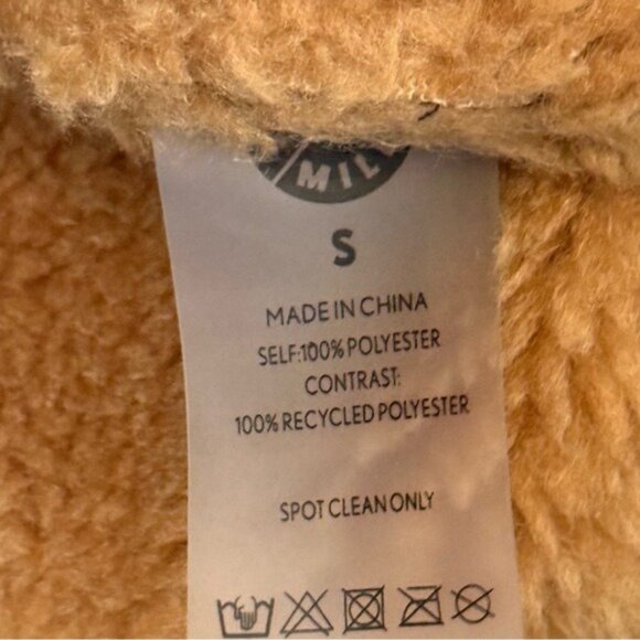 Simon Miller Yara Faux Shearling Jacket Black Size Small NWT - Picture 6 of 6